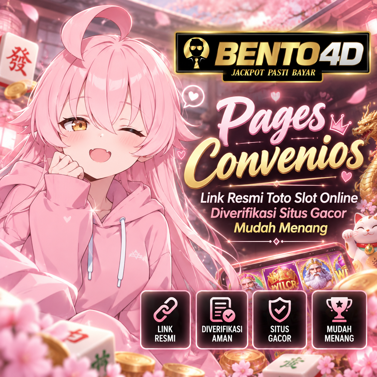 BENTO4D: Pages Convenios Link Resmi Toto Slot Online Diverifikasi Situs Gacor Mudah Menang